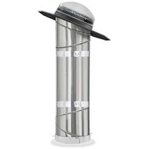 Gray Flashing / Clear Dome