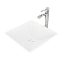 Matte White Drain