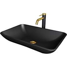 Matte Brushed Gold / Matte Black