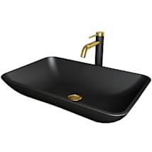 Matte Brushed Gold / Matte Black