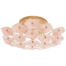 Soft Brass / Blush Tinted Glass