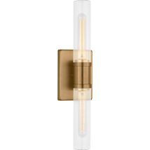 Satin Brass / Clear Fluted