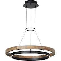 Matte Black / Weathered Oak Wood