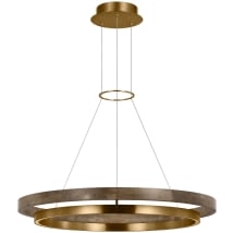 Natural Brass / Weathered Oak