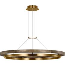 Natural Brass / Weathered Oak