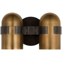 Blackened Bronze / Bright Worn Brass