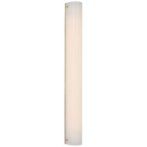 Soft Brass / White Glass