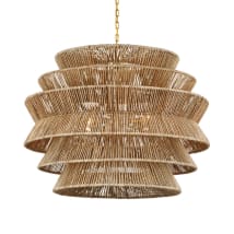 Antique-Burnished Brass / Natural Abaca