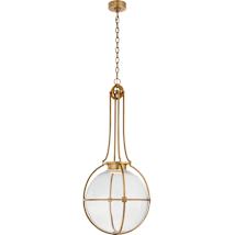 Antique Burnished Brass / Clear Glass