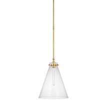 Antique-Burnished Brass / Clear Glass