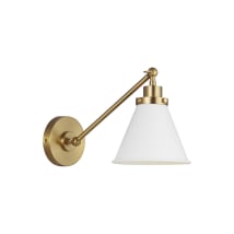 Matte White / Burnished Brass
