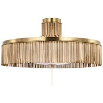 Antique-Burnished Brass / White Glass