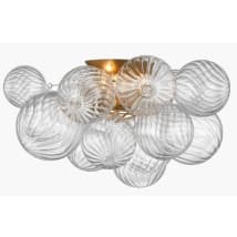 Gild / Clear Swirled Glass