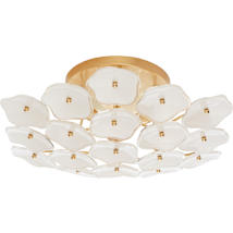Soft Brass / Cream Tinted Glass