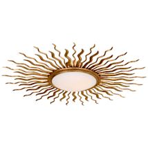 Gilded Iron / White Glass