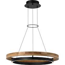 Textured Black / Teak Wood