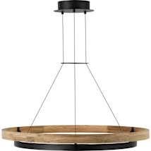 Textured Black / Teak Wood