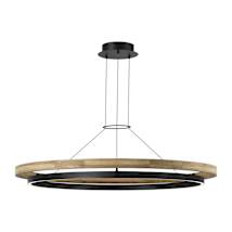 Textured Black / Teak Wood