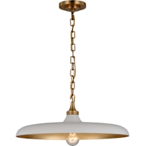 Hand Rubbed Antique Brass / Plaster White