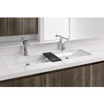 Apollo White Matte / Brushed Nickel Trim