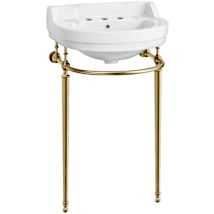 White / Polished Brass