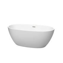 Matte White / Brushed Nickel Trim