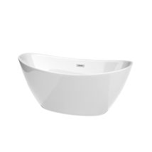 White / Polished Chrome Trim