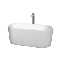 White / Brushed Nickel Trim