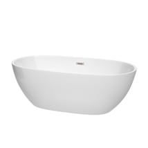 White / Brushed Nickel Trim