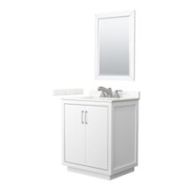 White / Giotto Quartz Top / Brushed Nickel Hardware
