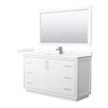 White / Giotto Quartz Top / Brushed Nickel Hardware