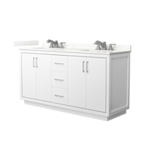 White / Giotto Quartz Top / Brushed Nickel Hardware