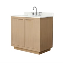 Light Straw / Giotto Quartz Top / Brushed Nickel Hardware