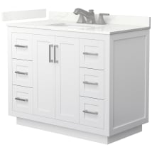 White / Giotto Quartz Top / Brushed Nickel Hardware