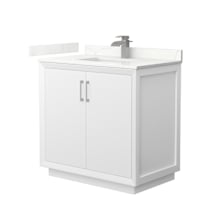 White / Giotto Quartz Top / Brushed Nickel Hardware