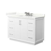 White / Giotto Quartz Top / Brushed Nickel Hardware