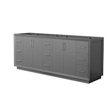 Dark Gray / Brushed Nickel Hardware