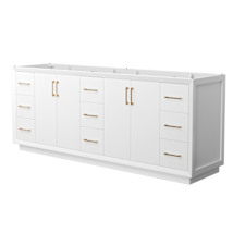 White / Satin Bronze Hardware