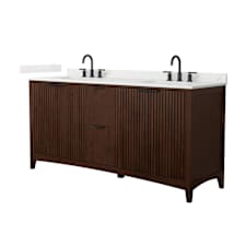 Dark Walnut / Giotto Quartz Top / Matte Black Hardware