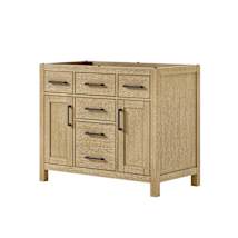 Whitewashed Oak / Matte Black Hardware