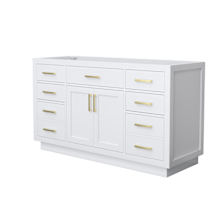 White / Brushed Gold Hardware