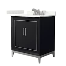 Black / Giotto Quartz Top / Brushed Nickel Hardware