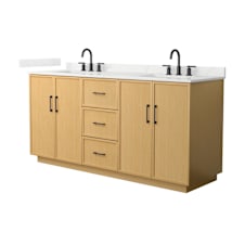 Light Oak / Giotto Quartz Top / Matte Black Hardware
