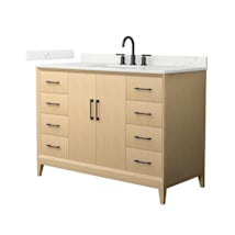 White Oak / Giotto Quartz Top / Matte Black Hardware