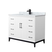 White / Matte Black Hardware