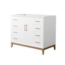 White / Satin Bronze Hardware
