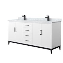 White / Matte Black Hardware