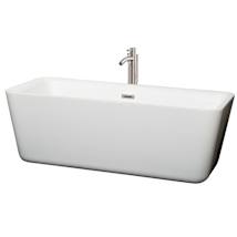 White / Brushed Nickel Trim