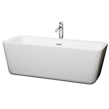 White / Polished Chrome Trim