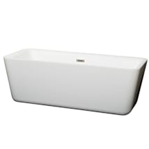 White / Brushed Nickel Trim